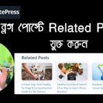 Generetpress থিমের ব্লগ পোস্টে Related Posts যুক্ত করার HTML & CSS কোড